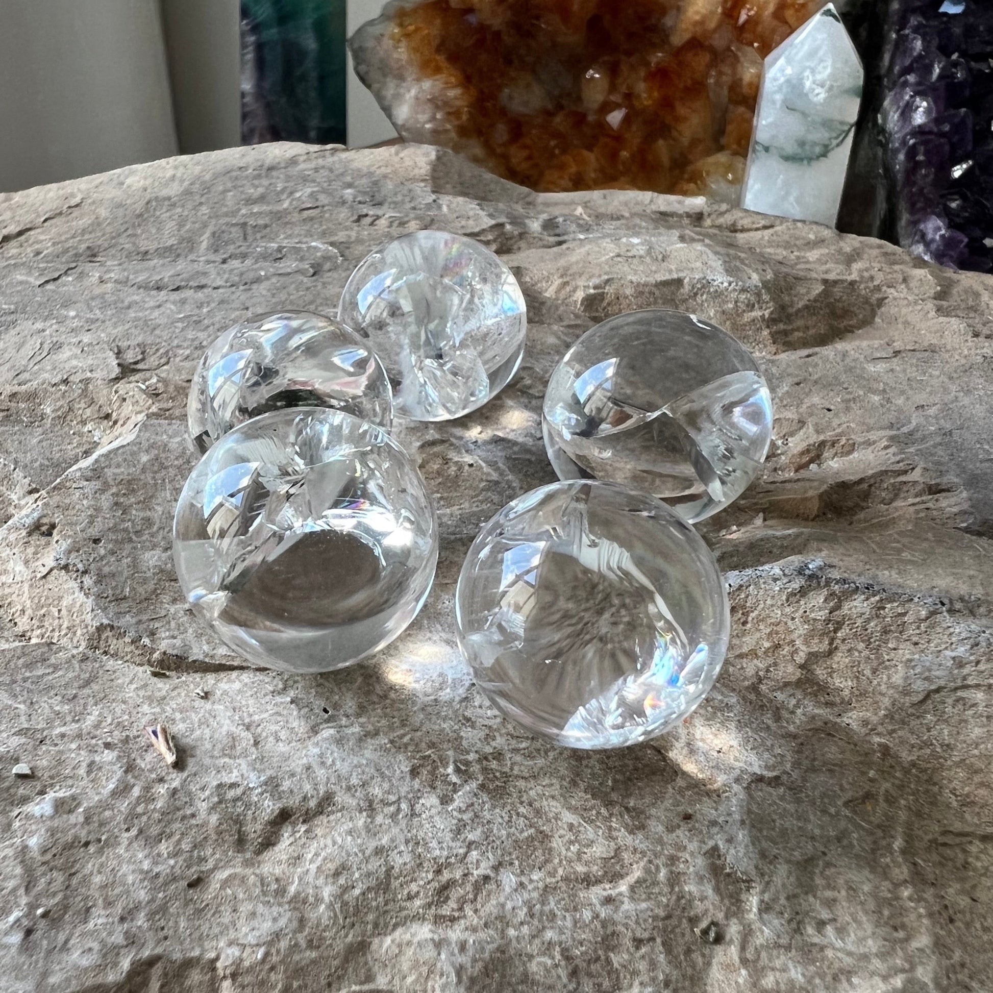 Clear Quartz Mini Spheres A GRADE - Spirit & Stone