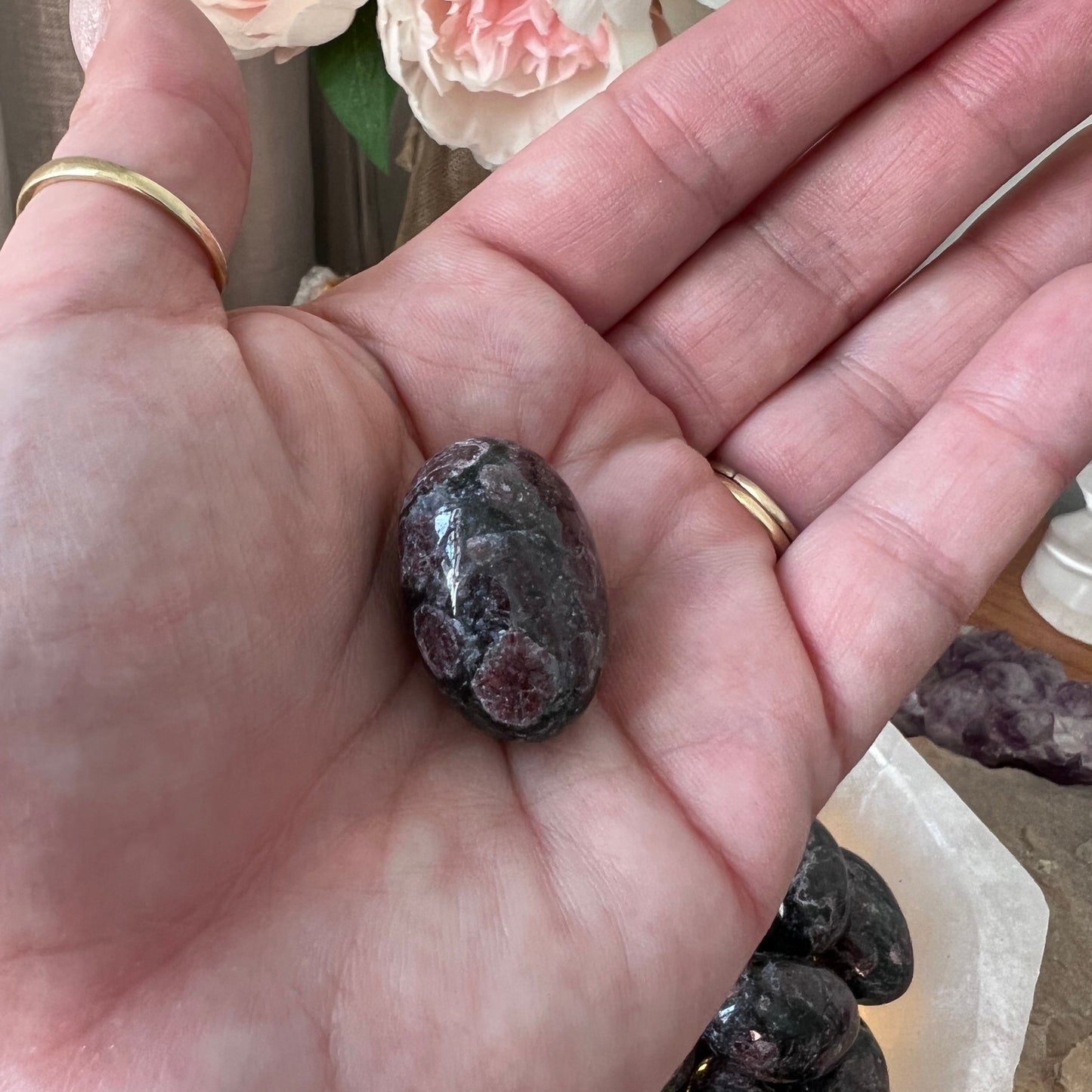 Garnet In Astrophyllite - Spirit & Stone