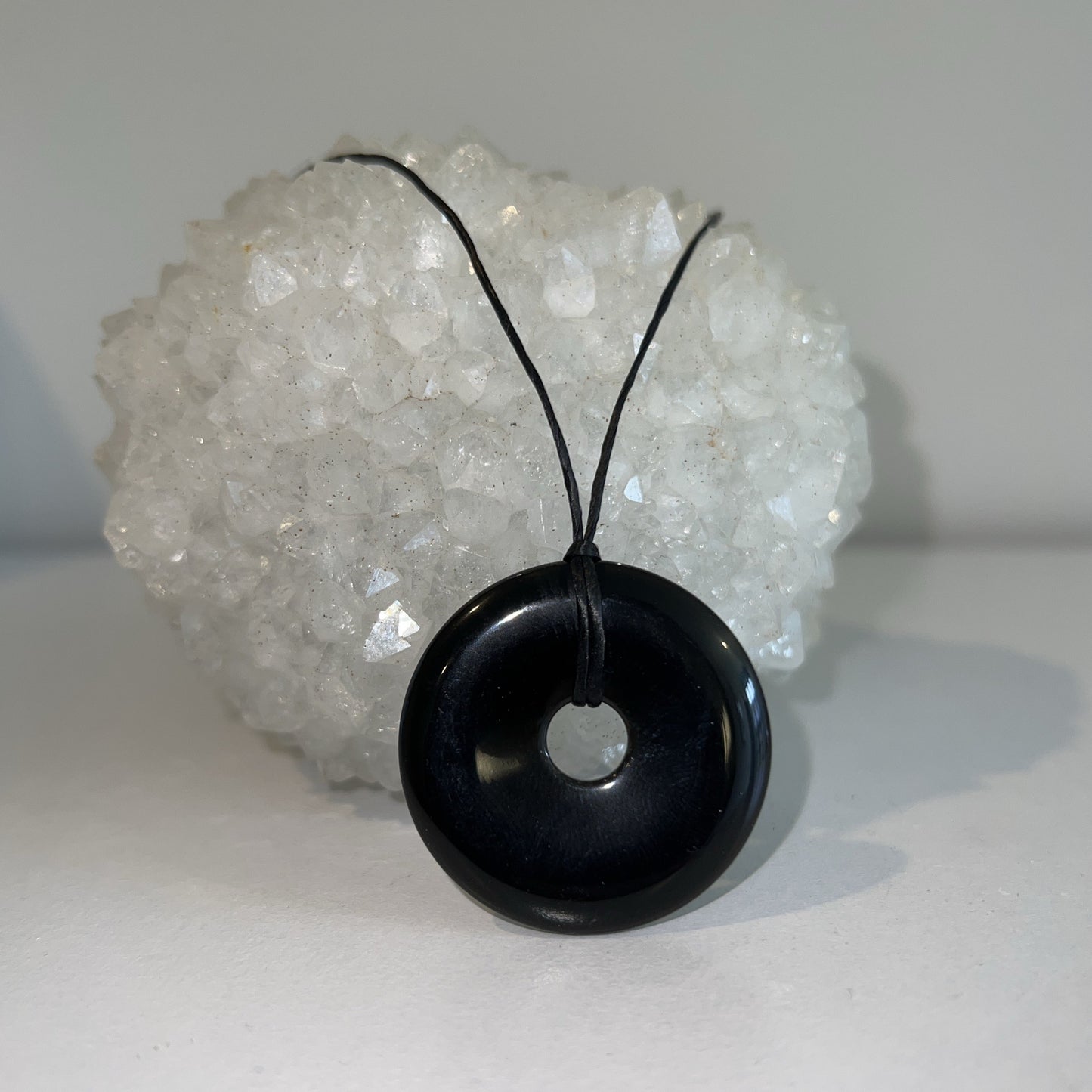 Crystal Donut Anxiety Fidget Pendant - Spirit & Stone