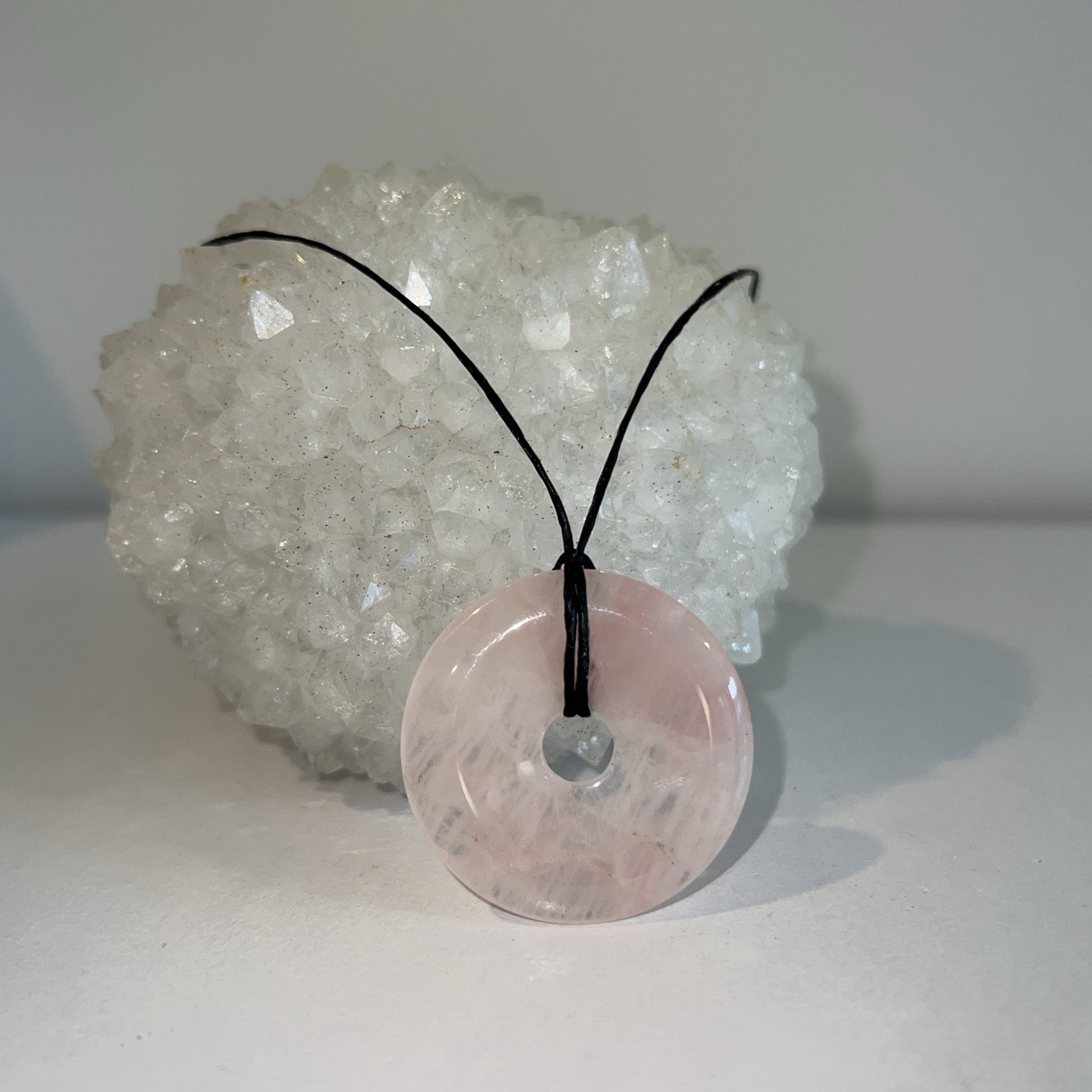 Crystal Donut Anxiety Fidget Pendant - Spirit & Stone